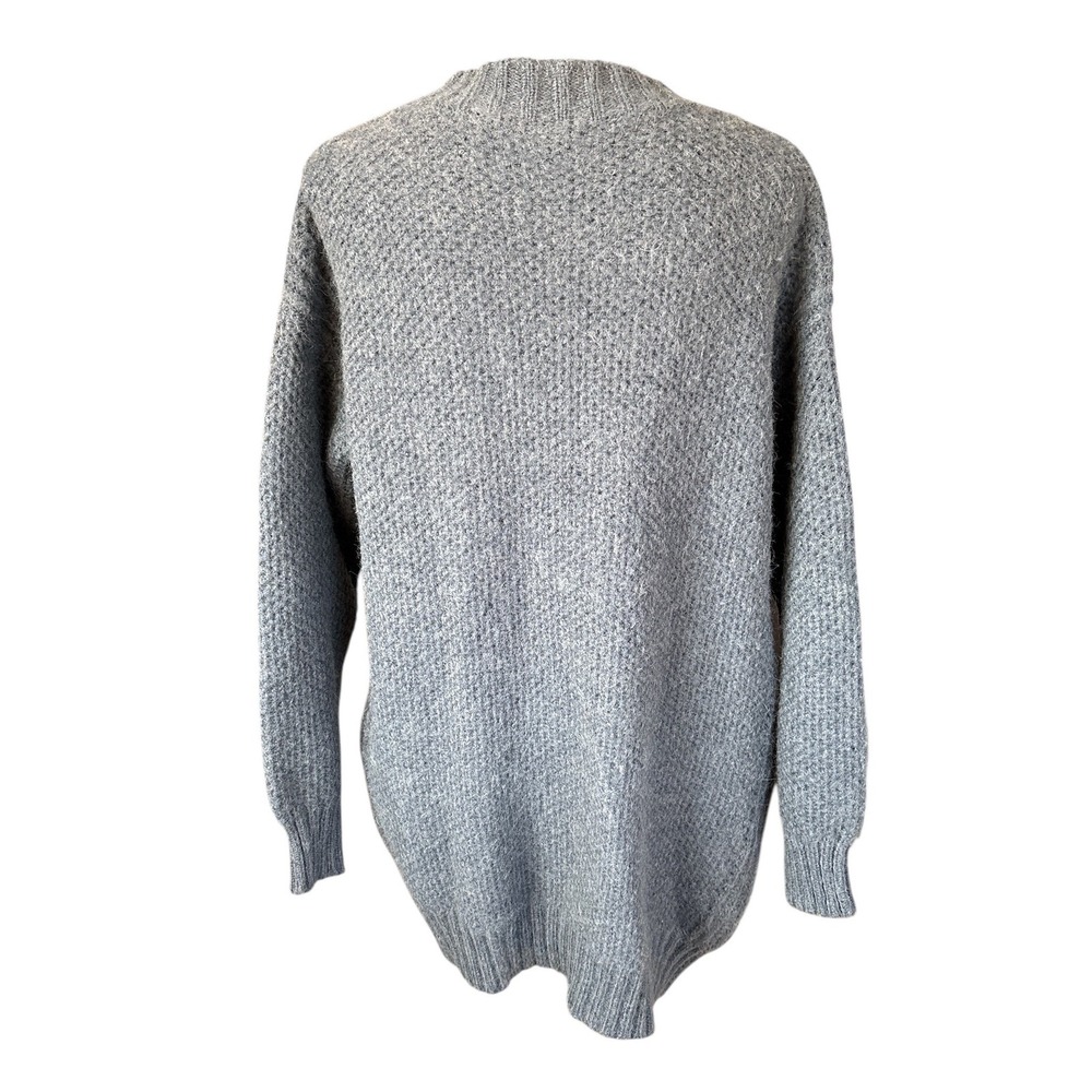 Baltic Born Dark Gray Wool & Mohair Blend Cardigan Sweater,Size M/L, Cottagecore - Picture 3 of 6
